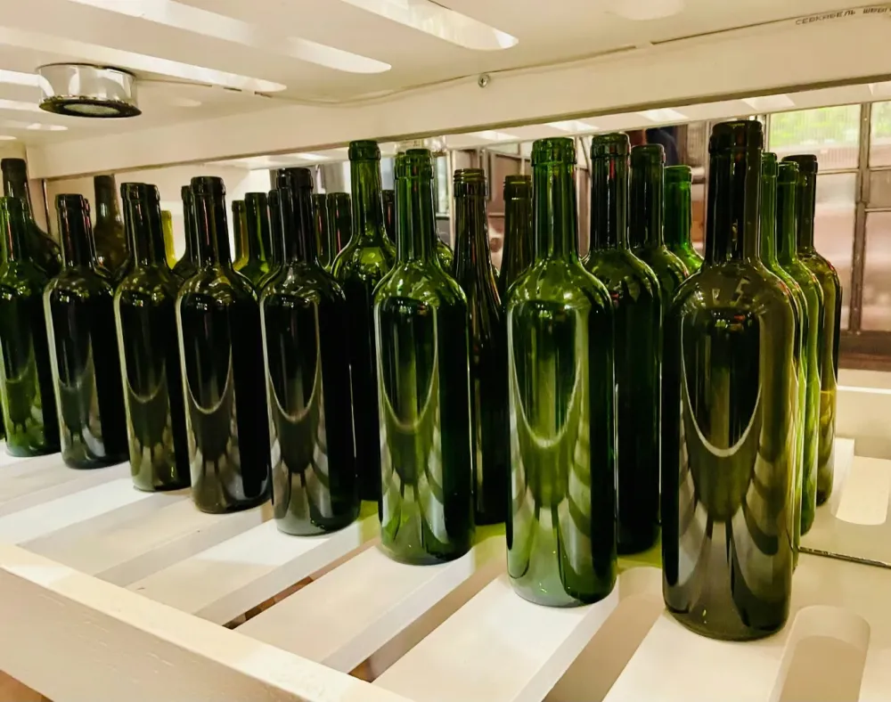 bouteilles vides vin