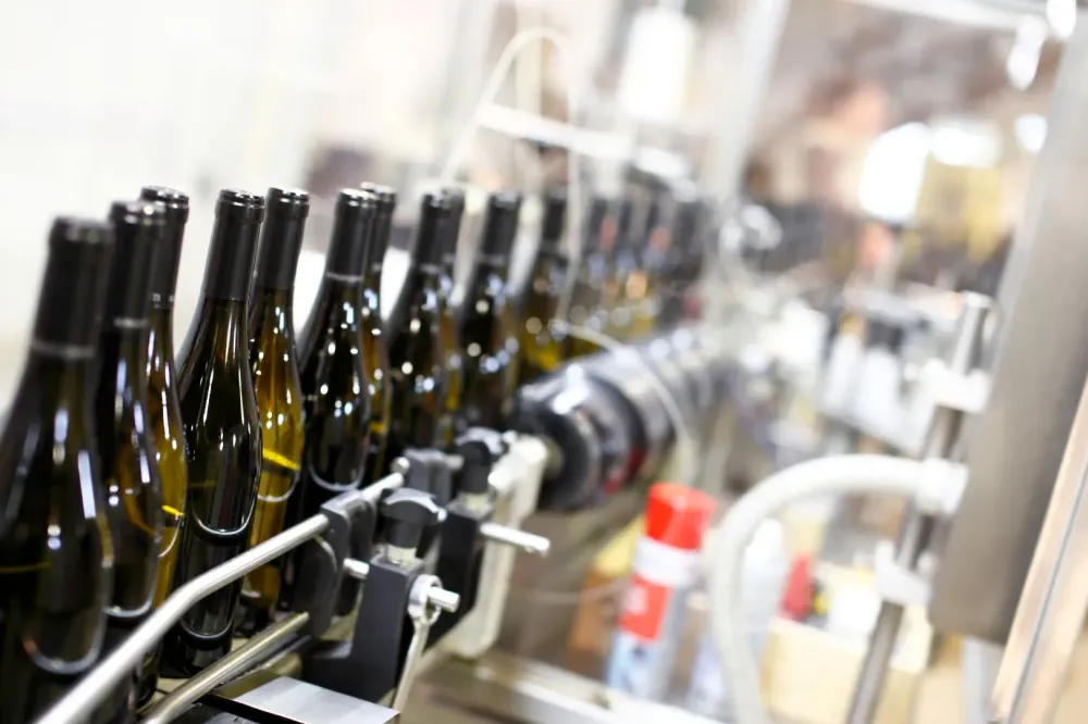 Mise en bouteille près de Bordeaux